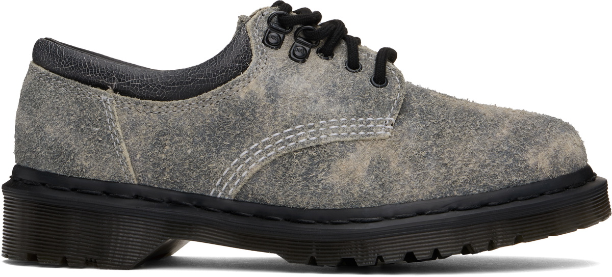 Dr. Martens Gray 8053 Stonewashed Suede Casual Derbys Dr. Martens