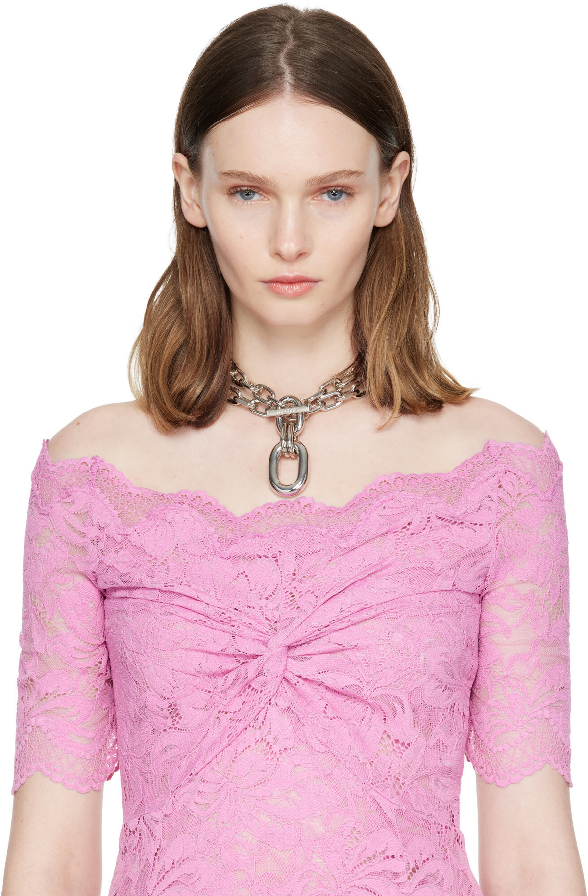Rabanne Double XL Link Pendant Necklace