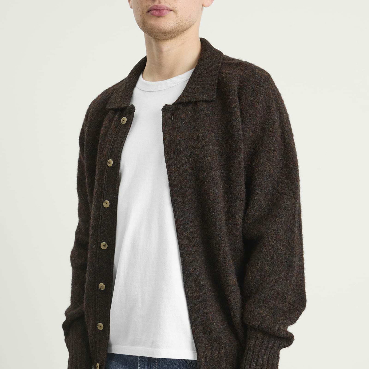Howlin by Morrison Men's Howlin' Creatures Of The Howlin' Moon Polo Cardigan in Wolf