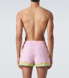 Versace Printed swim trunks