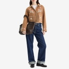 RIXO Women's Sunday Jacket in Petal Embroidery Tan