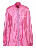 Khrisjoy Logo-print Metallic Bomber Jacket