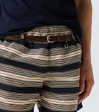 Prada Braided leather belt
