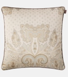Etro Pegaso printed cotton cushion