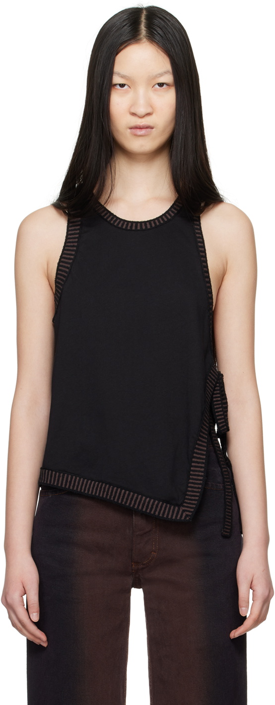 Eckhaus Latta Black Edge Tank Top Eckhaus Latta