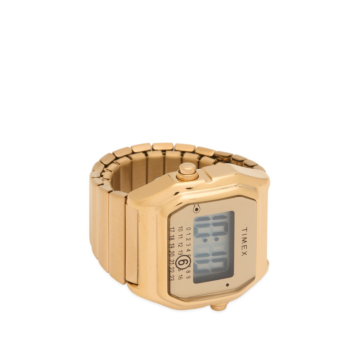 Timex x MM6 T80 Gold-Tone Ring Watch - S/M in Gold 