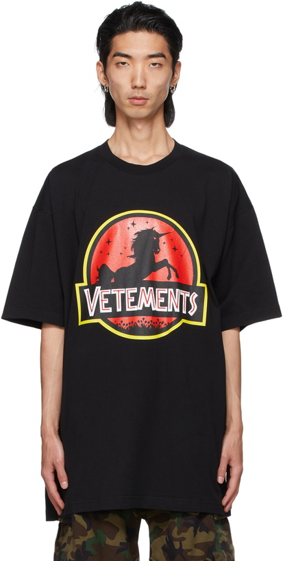 Photo: VETEMENTS Black Wild Unicorn T-Shirt