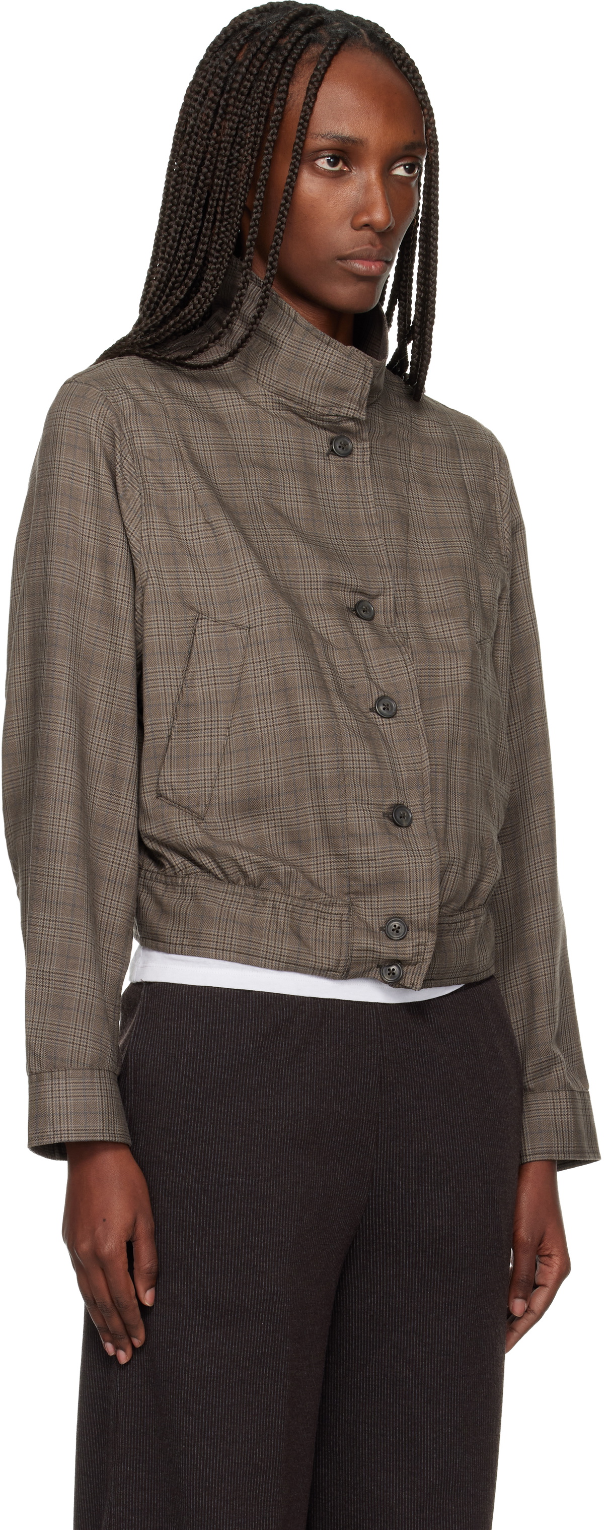 OUR LEGACY Brown Tuxedo Bomber Jacket