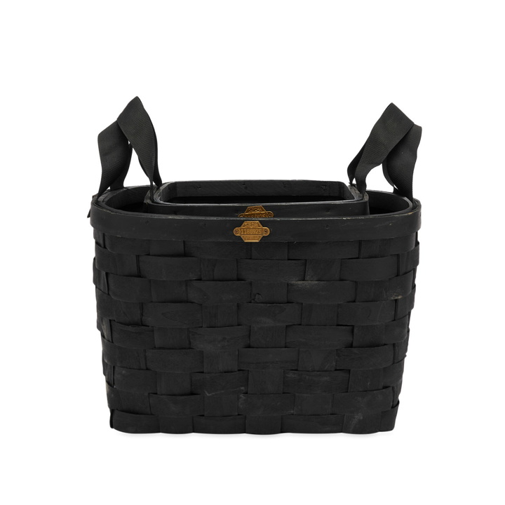 Photo: Puebco Wooden Basket - Set of 2 in Black 