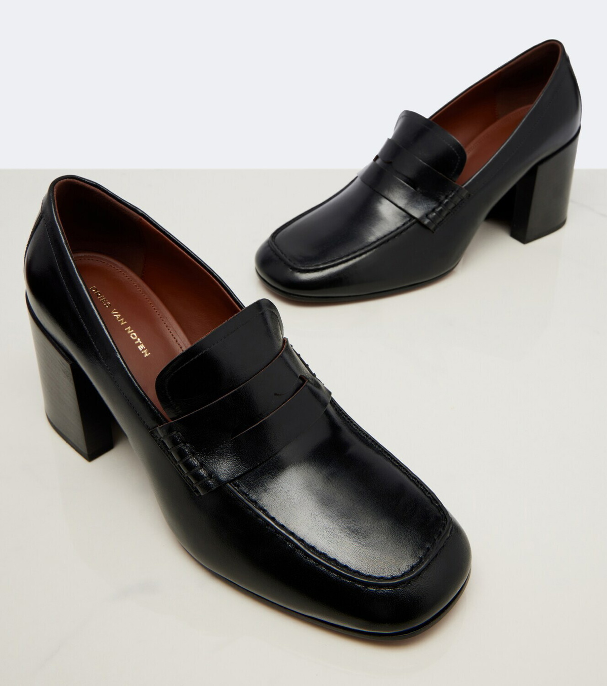Dries Van Noten Leather penny loafers