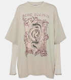 Acne Studios Edra layered printed cotton T-shirt