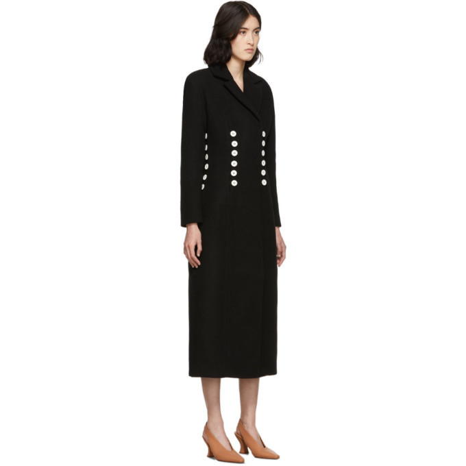 Materiel Tbilisi Black Button Coat Materiel Tbilisi