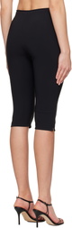 Róhe Black Capri Scuba Trousers