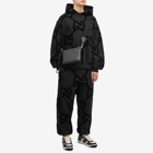 Gucci Men's Jumbo GG Small Cross Body Bag in Black