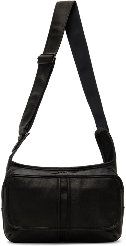 Photo: YOHJI YAMAMOTO Black Oil Goat Skin Messenger Bag