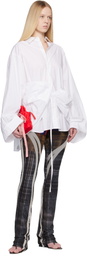 Ottolinger White Liberated Double Shirt Minidress