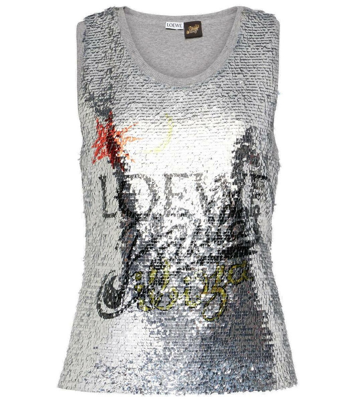 Photo: Loewe Paula's Ibiza logo sequined tank top