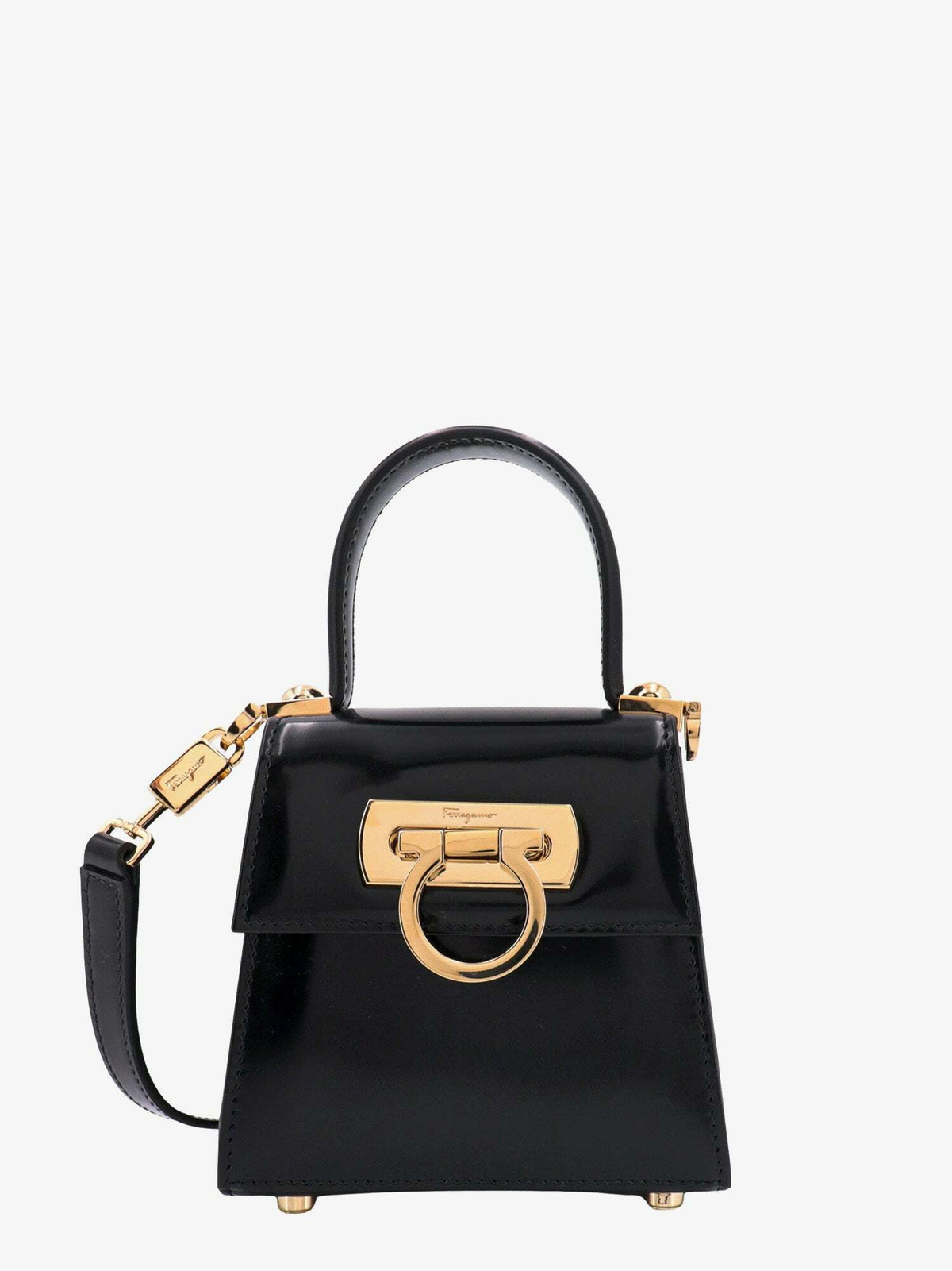 Ferragamo   Top Handle Xs Black   Womens