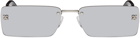 Off-White Silver Riccione Sunglasses