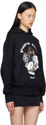 MSGM Black 'Puppy Club' Hoodie