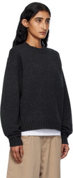 6397 Gray High Neck Sweater