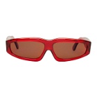 Marques Almeida Red Angler Sunglasses