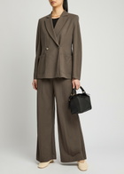 Harris Wharf London Wide-leg Trousers Dark Grey