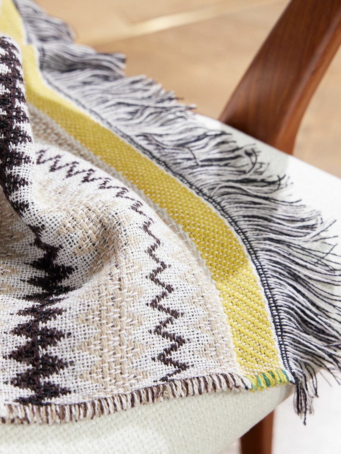 Missoni Home - Blur Fringed Jacquard-Knit Wool-Blend Throw