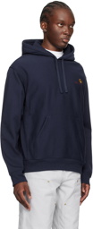 Carhartt Work In Progress Navy American Script Hoodie