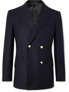 Kingsman - Double-Breasted Wool Blazer - Blue