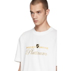 Alexander Wang White Rodeo Drive Platinum T-Shirt