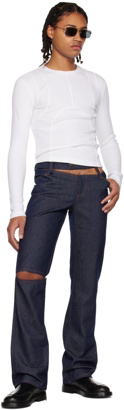 K.NGSLEY White Dani Long Sleeve T-Shirt