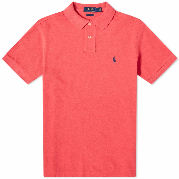 Photo: Polo Ralph Lauren Men's Custom Slim Fit Polo Shirt in Highland Rose Heather