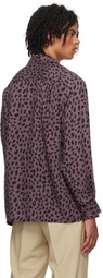 WACKO MARIA Purple Leopard Shirt