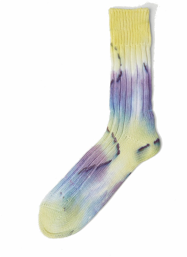 Photo: Stain Shade x Decka Socks - Tie Dye Socks in Yellow