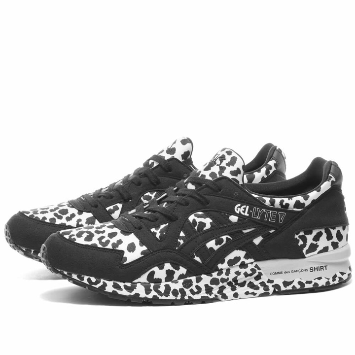 Photo: Comme des Garçons SHIRT x Asics Gel-Lyte V Leopard in Black