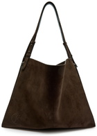 Christian Louboutin Baggy Suede Tote - Dark Brown - One Size
