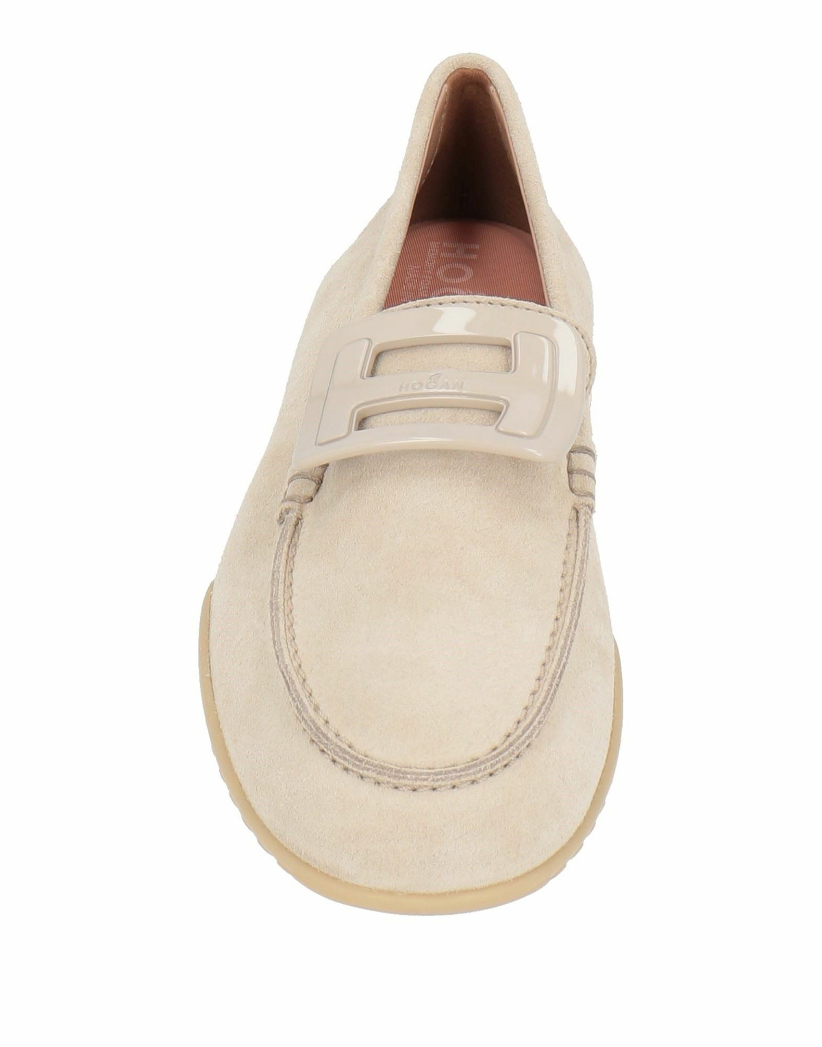 Hogan Womens Loafers in Beige