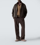 A.Presse Cotton fleece half-zip sweatshirt
