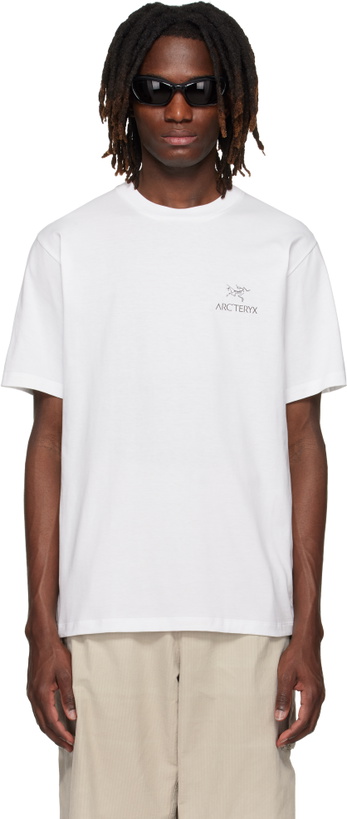 Photo: Arc'teryx White Kragg SL Cotton Bird Word S/S T-shirt