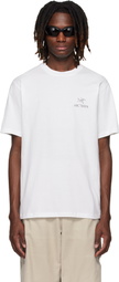 Arc'teryx White Kragg SL Cotton Bird Word S/S T-shirt
