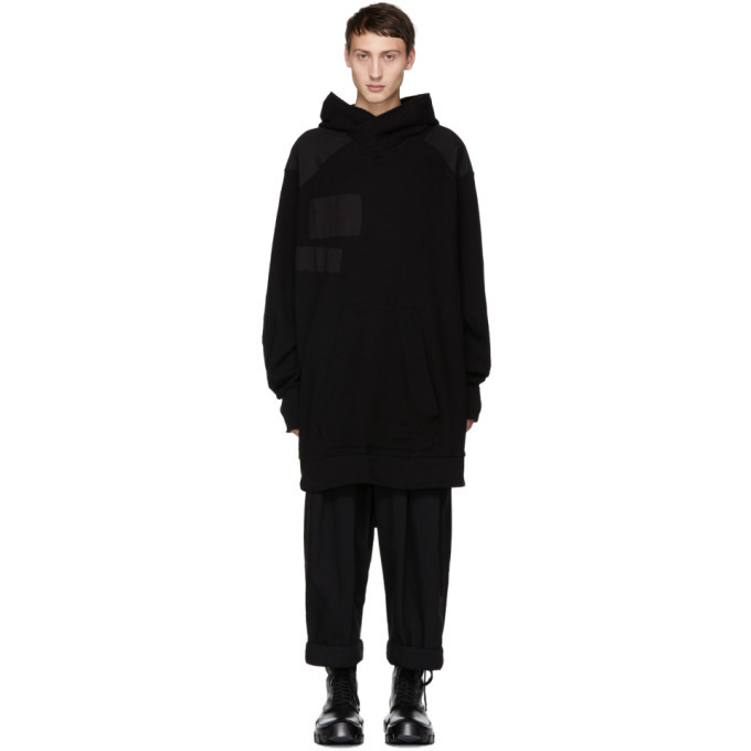 Julius Black Patch Hoodie Julius