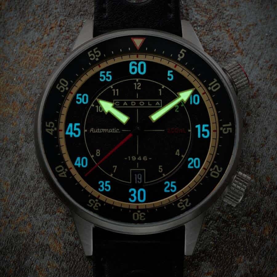 Cadola Rally Timer Automatic Black Dial Mens Watch CD-1059-01