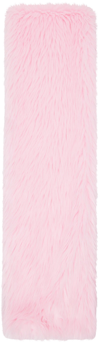MSGM Pink Faux-Fur Scarf MSGM