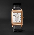 Jaeger-LeCoultre - Reverso Classic Large Duoface Small Seconds Automatic 28.3mm 18-Karat Rose Gold and Alligator Watch - White