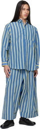 Toogood Blue & Green 'The Baker' Trousers