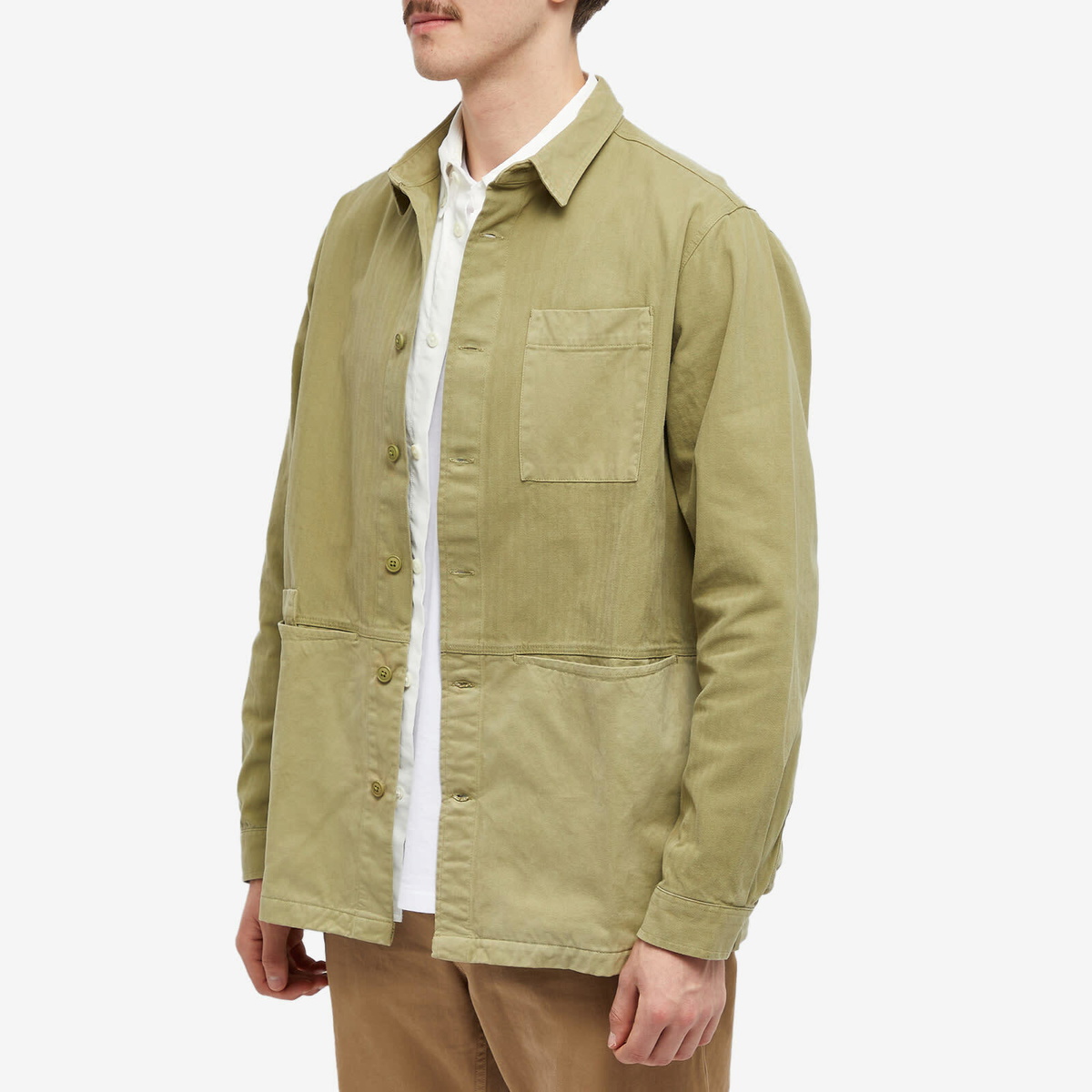 Kestin Men's Rosyth Overshirt in Light Military Kestin Hare