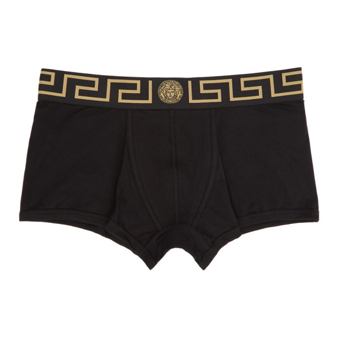 Photo: Versace Underwear Two-Pack Black Medusa Boxer Briefs
