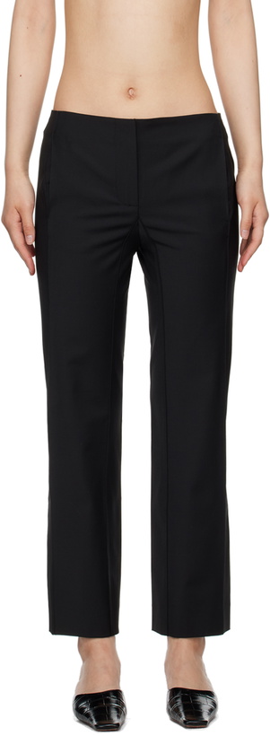 Photo: BEVZA Black Square Cigarette Trousers