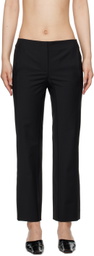 BEVZA Black Square Cigarette Trousers